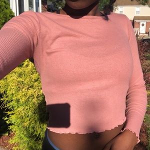 Forever21 pink crop top